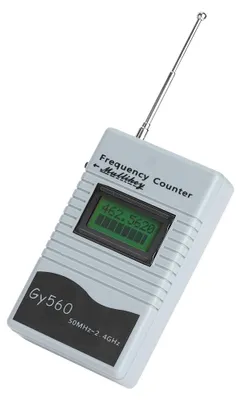 Zdjęcie produktu dla GY560 – przenośny licznik częstotliwości o zakresie od 50 MHz do 2,4 GHz; urządzenie do pomiaru częstotliwości radiowej do samochodów i łodzi