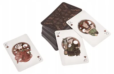 Produktbild von Steampunk Spielkarten mit Originalgrafiken - Elegantes Geschenkset