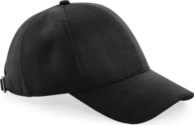 Produktbild von Beechfield Uni Kunst-Wildleder Kappe (2 Stück/Packung) RW6766 (Einheitsgröße) (Schwarz)