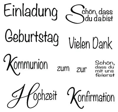 Klarsichtstempel Gelegenheit 1, 96,5 x 91 x 3,2 mm