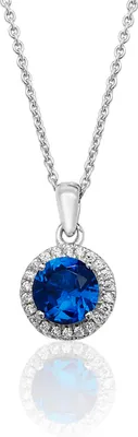 Produktbild von Eleganter 925 Sterling Silber Damen - Anhänger + Kette mit Zirkonia; TRS29309