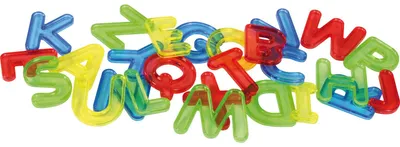 Produktbild von Eduplay transparente Buchstaben Lernspielzeug 26 Stück mehrfarbig