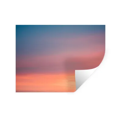 Produktbild von MuchoWow® Wandtattoo Wandsticker Wandaufkleber Sonne - Himmel - Wolken - Rosa 80x60 cm Selbstklebend und Repositionierbar - Faltenfrei
