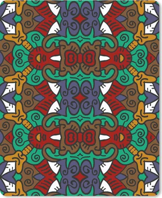 Produktbild von MuchoWow® Mauspad Mousepad Afrika - Muster - Abstrakt - Grün 19x23 cm - Mousepads - Maus Mat - Pad - Mausunterlage - Mauspads - Spielen