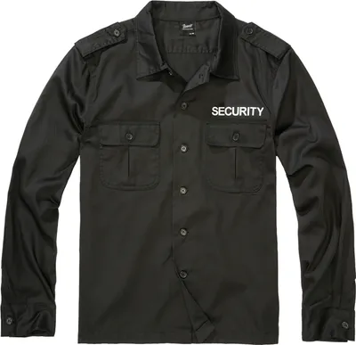 Produktbild von Brandit Security US Langarm-Shirt, Schwarz Größe 7XL