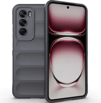 Obrázek produktu pro Pouzdro na telefon pro Oppo Reno12 Pro Soft TPU Silikonový nárazuvzdorný protiskluzový kryt Dark Grey
