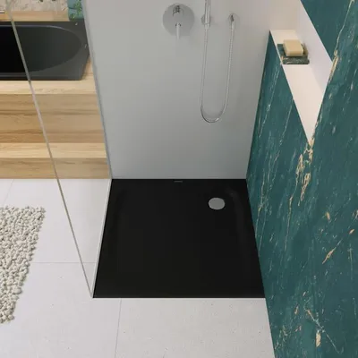 Productafbeelding van KALDEWEI douchebak SUPERPLAN, zwart, mat, 100 cm