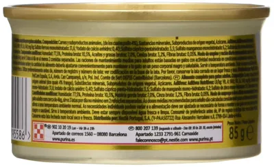 Productafbeelding van Gourmet Purina Gold Mousse, natvoer voor katten, met kip, 24 blikjes à 85 gram