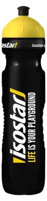 Produktbild von Isostar Trinkflasche 1L Fahrrad Flasche Sportflasche Schwarz Quetsch