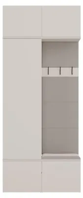 Produktbild von Garderobe + Hängeschrank HAGA II 1Sz1W kaschmirbeige