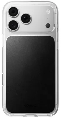 Produktbild von Nomad Transparente Lederhülle Horween iPhone 18 Pro Max Schwarz