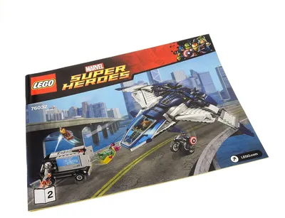 Produktbild von 1x Lego Bauanleitung A4 Heft 2 Marvel Avengers Verfolgungsjagd 76032