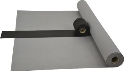 Produktbild von Sensalux Kombi-Set 1 Tischdeckenrolle 1m x 25m grau + Tischläufer 15cm schwarz