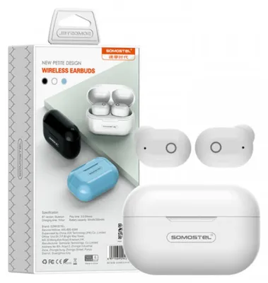 Obrázok produktu pre Slúchadlá Bluetooth Somostel Earbuds Biele J58 Tws
