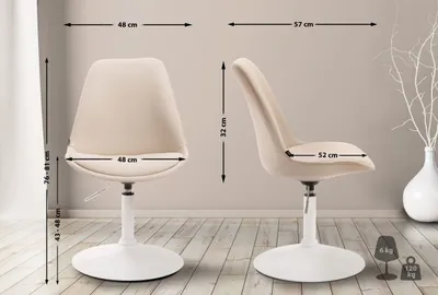 Produktbild von Stuhl Maverick W Stoff creme