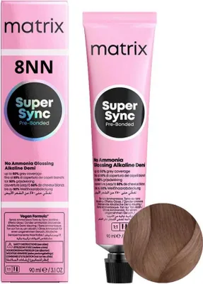Produktbild von MATRIX Haartoner SUPER SYNC 8NN - Hellblond Natürlich Gekräftigt - 90ml