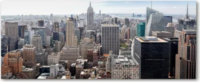 Produktbild von Tulup® Leinwandbild - 125x50 cm - Wandkunst - Drucke auf Leinwand - Leinwanddruck  - Sehenswürdigkeiten & Architektur - Grau - New York