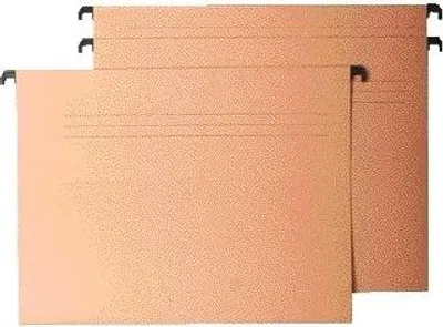Produktbild von Quantore - Hängemappe ICN1 A4 V-Boden chamois | 25 Stück