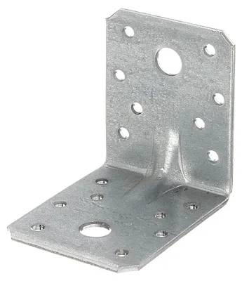 Produktbild von Alberts Schwerlast-Winkelverbinder mit Sicke | Handwerkerpack | sendzimirverzinkt | 70 x 70 x 55 mm | 50er Set