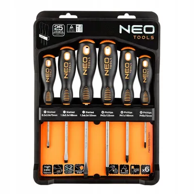 Zdjęcie produktu dla NEO TOOLS Zestaw wkrętaków, 6 szt.