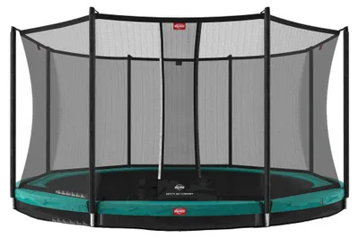 Produktbild von BERG Bodentrampolin Favorit InGround 430 + Sicherheitsnetz Comfort Grün
