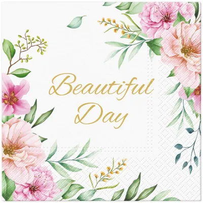 Image de Serviettes 33x33 cm - Special Flowers