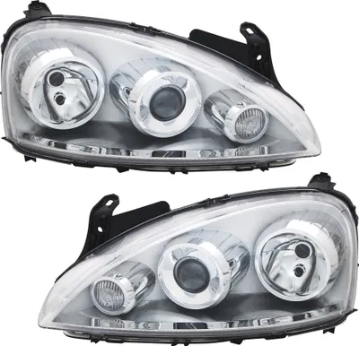 Produktbild von TYC Scheinwerfer Set für Opel Corsa C / Combo 10/2003- H7 Halogen Streuscheibe L