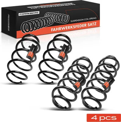 Produktbild von Frankberg 4x Fahrwerksfeder Vorne Hinten für Audi A3 8P1 A3 Sportback 8PA 1.4L 1.6L