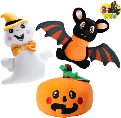 Produktbild von Plüschtiere Halloween Maskottchen Set 3-teilig Bunt