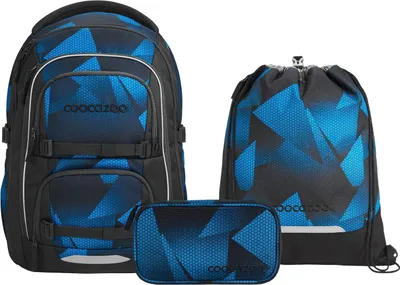 Produktbild von Coocazoo Porter Electric Ice Schulrucksack Set 3tlg.