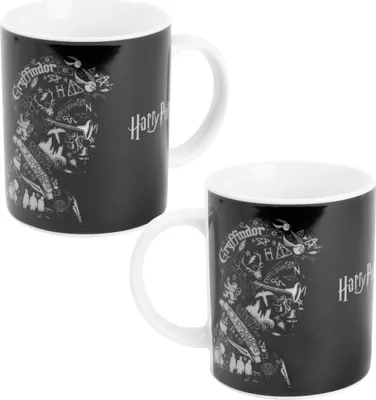 Produktbild von Harry Potter Tasse - Silhouette Kaffeetasse Becher Kaffeebecher aus Porzellan 320 ml
