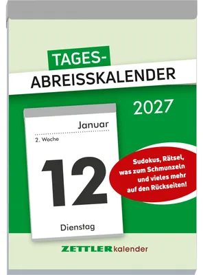 Produktbild von Tagesabreißkalender XXL 2027