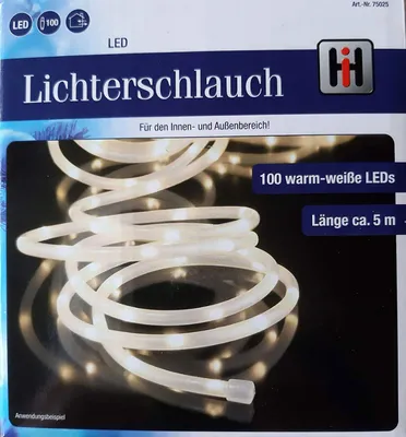 Obrázek produktu pro Světelný řetěz se 100 teplými bílými LED diodami Miro pro vnitřní i venkovní použití 5m