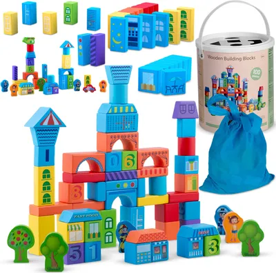 Obrázek produktu pro Vzdělávací dřevěné bloky RK-871 Ricokids