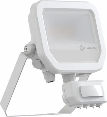 Produktbild von LED Fassadenstrahler "Floodlight Sensor" 6W + 8W 830 (Warmweiß) Weiß IP65
