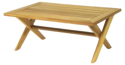 Produktbild von Stilvoller Holz Gartentisch Gartenmöbel Ablagetische Outdoor Kaffeetisch