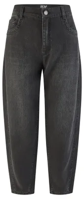 Produktbild von Rabe Hose Schwarz Ballonform 5-Pocket Lyocell mit Stickerei Größe 48