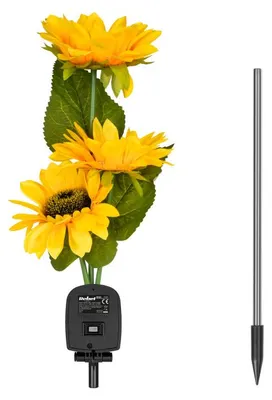 Obrázek produktu pro Rebel ZAR0578-1 Zahradní solární osvětlení slunečnice, IP44, 3000K, 68 cm
