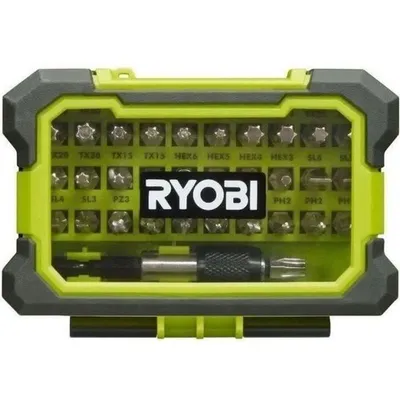 Produktbild von Ryobi 32-teiliges Bitset RAK32MSD| 5132002798, 32 Stück(e), Hex (metric), Phillips, Pozidriv, Security Torx, Schlitz, Torx Plus, PH 1,PH 2,PH 3, PZ 1,PZ 2,PZ 3, 3,4,5,6 mm, TX15,TX20,TX25,TX30,TX40