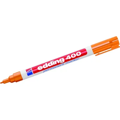 Produktbild von Edding 400, Orange, Rundspitze, Mehrfarbig, Polypropylen (PP), Medium, 1 mm