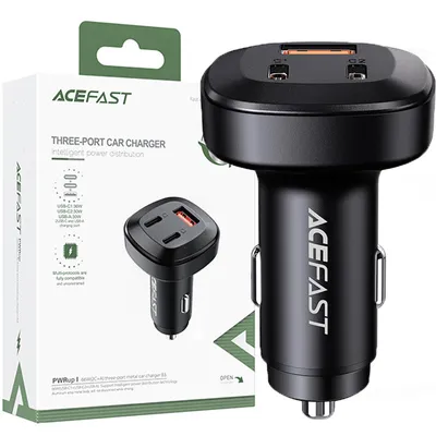 Produktbild von ACEFAST B3, Auto, Zigarettenanzünder, Schwarz