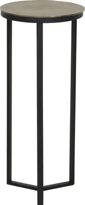 Produktbild von Light & Living Säule Retiro mattschwarz mit rauem Antikbronze - Ø35x81 cm