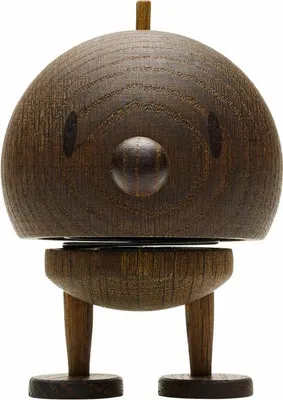 Immagine prodotto di Hoptimist Junior Woody Bumble Smoked Oak, Wackelfigur, Wackel Figur, Dekoidee, Geräucherte Eiche, Braun, Ø 7.5 cm, 27558