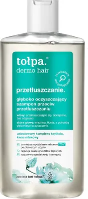 Produktbild von Tołpa Dermo Hair Głęboko oczyszczający szampon przeciw przetłuszczaniu, 250 ml