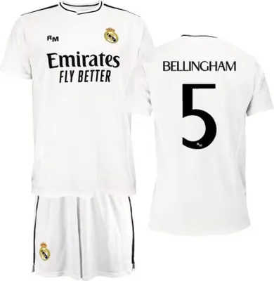 Produktbild von Real Madrid Bellingham Shirt Set Home - Kids - 2024-2025 - Domáca súprava - 128
