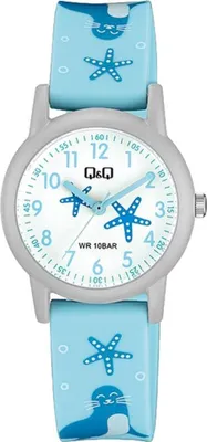 Produktbild von Q&Q Kinderuhr mit Silikonarmband, 10 Bar wasserdicht