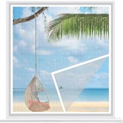 Productafbeelding van Hor Voor Ramen - Muggenhor Pollenwerend - Insecten Buiten Houden - Wasbaar Polyestervezel - 65x80cm - Wit