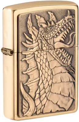 Produktbild von ZIPPO Feuerzeug 60005632 Dragon Emblem Messing