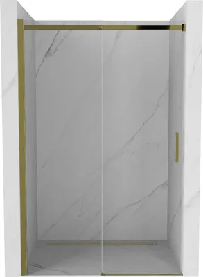 Zdjęcie produktu dla Mexen Omega drzwi prysznicowe rozsuwane 120 cm, transparent, złote - 825-120-000-50-00