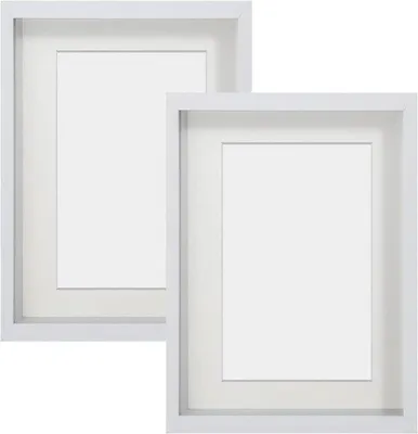 Produktbild von Echt Glas Fotolijst Set A4 Met Objectframe - Geschikt voor Kleinformatige Foto's - Set van 2 Stück